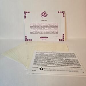 Lableof Wine Bottle Label Remover Vtg 80s Wine Collector Accessory Lot of 19